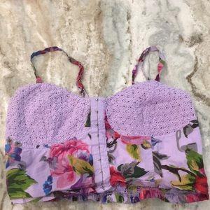 Mudd bralette crop top spaghetti straps